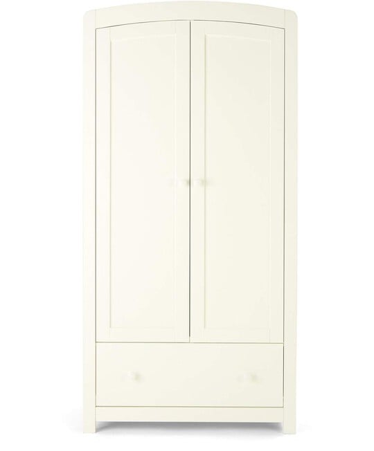 Mia 3 Piece Cotbed Set with Dresser Changer and Wardrobe- White image number 8